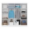 Guarda Roupa Casal 8 Portas Natasha Branco - Móveis Arapongas Branco - 2