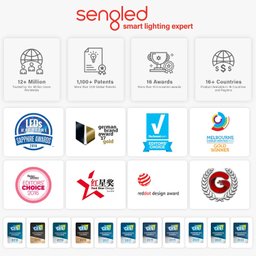 Sengled Lâmpada Led Inteligente Colorida Compatível com Alexa 8.7w (multicolor) - 9