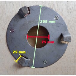 Escova de PELO 510 mm COM Flange Para Enceradeira CLEANER. Allclean e Bandeirantes Entre Outras - 4
