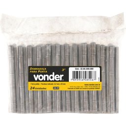 Dobradiça para Portas 3.1/2" Ferro Polido - Vonder - 2