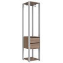 Ver imagem 1 de Guarda Roupa Closet 02 Gavetas 183x40cm Branco Montana Proddy