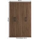 Ver imagem 5 de Sapateira Multiuso 20 Pares Sapato 4 Portas 8 Prateleiras Castanho - Panorama Móveis