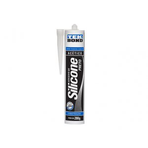 Silicone Tekbond Acetico Preto 280g C/6pcs