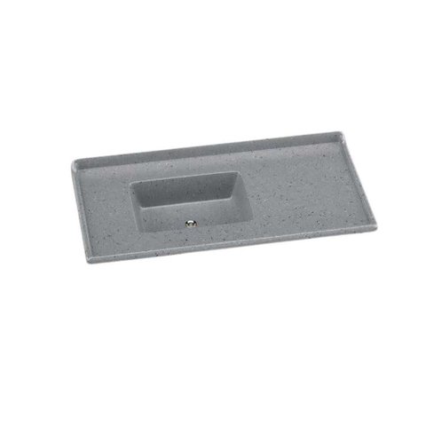 Pia Cozinha Standard Granitada 120 x 55cm Cinza - Rorato
