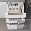 Ver mais imagens de Armário de Cozinha Completa 549cm Branco Stella Madesa 01 Branco