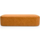 Ver mais imagens de Cabeceira Cama Box King 195cm Lanna com Puff Recamier Doha W01 Couríssimo Whisky - Lyam Decor