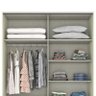 Guarda Roupa Modulado Seletto 2 Portas Deslizantes Areia com Espelho - Móveis Henn - 3
