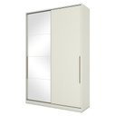 Ver imagem 1 de Guarda Roupa Modulado Seletto 2 Portas Deslizantes Areia com Espelho - Móveis Henn