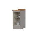 Ver imagem 4 de Balcão 40cm 100% MDF 1 Porta com Tampo Cinza/ Nature Americana