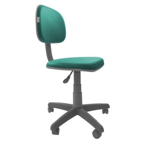 Cadeira Secretaria Giratoria Bolt BC - Couro Sintetico Corano - Turquesa