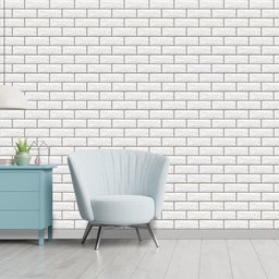 Kit 5 Rolos Papel Parede Lavavel Tijolo Rustico Branco 10m Open Star 32620 - 6