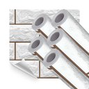 Ver imagem 1 de Kit 14 Metros de Papel de Parede Lavavel Tijolo Rustico Branco