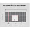 Tela Multiuso / Peneira Galvanizada 14 Cal 0,60x15m Muller Teci - 4