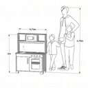 Ver imagem 7 de Cozinha Infantil com Pia Fogão e Microondas - Rosa