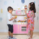 Ver imagem 2 de Cozinha Infantil com Pia Fogão e Microondas - Rosa