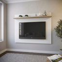 Ver imagem 1 de Painel para TV até 42 Polegadas 135CMX120CM 1 Prateleira Benevello Branco