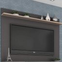 Ver imagem 4 de Painel para TV até 42 Polegadas 135CMX120CM 1 Prateleira Benevello Cinza