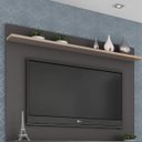 Ver imagem 4 de Painel para TV até 50 Polegadas 160CMX120CM 1 Prateleira Benevello Quiditá Cinza
