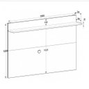 Ver imagem 3 de Painel para TV até 60 Polegadas 180CMX120CM 1 Prateleira Benevello Quiditá Branco