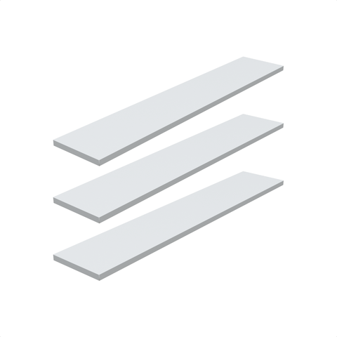 Kit 3 Prateleira Branca 80X15 + Suporte Flutuante Mdf  Organizadora Decoração Cozinha Banheiro Sala