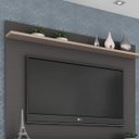 Ver imagem 4 de Painel para TV até 60 Polegadas 180CMX120CM 1 Prateleira Benevello Quiditá Cinza