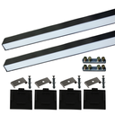 Ver imagem 1 de Perfil Sobrepor Led 36x40mm Preto 2x1m Appena Ilunato