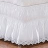 Saia Box Casal Queen Perolla Bordado Ultrassônico - Branco - 3