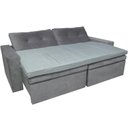 Ver imagem 1 de Pillow Top para Sofá Reclinável 10cm 1200g-m² 220x100cm Cinza