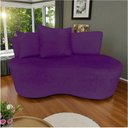 Ver imagem 1 de Namoradeira Sofá 2 Lugares Yara Orgânica Veludo Roxo