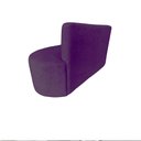 Ver imagem 6 de Namoradeira Sofá 2 Lugares Yara Orgânica Veludo Roxo