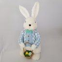 Ver imagem 5 de Coelho Páscoa Rústico Fios Sisal Branco