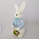 Ver imagem 3 de Coelho Páscoa Rústico Fios Sisal Branco