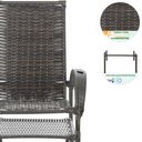 Ver imagem 4 de Jogo Mesa e Cadeira Jardim Junco Varanda Cravo Fibra Sintetica Sacada