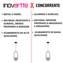Ver imagem 2 de Lustre Pendente Arco Preto Bola Globo Esfera Âmbar Quarto Cozinha Ilha Escritório Inl79