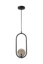 Ver imagem 3 de Lustre Pendente Arco Preto Bola Globo Esfera Âmbar Quarto Cozinha Ilha Escritório Inl79