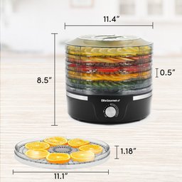 Elite Gourmet Efd319 Desidratadora 5 Prateleiras, 6qt Preto - 7