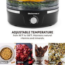 Elite Gourmet Efd319 Desidratadora 5 Prateleiras, 6qt Preto - 4