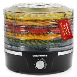 Elite Gourmet Efd319 Desidratadora 5 Prateleiras, 6qt Preto - 1