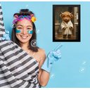 Ver imagem 2 de Quadro Divertido para Banheiro - Boizinho 45x34cm - com Vidro:moldura Preta