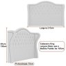 Cabeceira para Cama Box King 215cm Dorian Linho Cinza - Sallar Home - 3