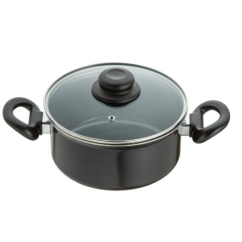Panela 16 Esmaltada Preta Indução, Cooktop, Elétrico, a Gás