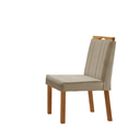 Ver imagem 3 de Conjunto Sala de Jantar Mesa Paris Madeira Maciça 160x90cm Tampo Retângular Vidro Off White com 6 Ca