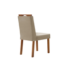 Ver imagem 4 de Conjunto Sala de Jantar Mesa Paris Madeira Maciça 160x90cm Tampo Retângular Vidro Off White com 6 Ca