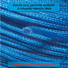 Corda Nylon Azul Multifilamento 3mm Rolo aprox 3kg - 3