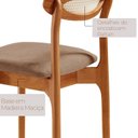 Ver imagem 5 de Mesa de Jantar com 6 Cadeiras em Madeira Maciça MDF Monaco Atacama Imbuia