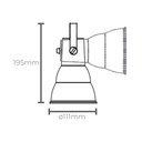 Ver imagem 3 de Spot Para Eletrocalha Taschibra Hol E27 Bivolt Branco