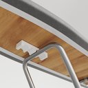 Ver imagem 5 de Tábua de Passar Roupas Dobrável Isabela com Tecido Térmico e Porta Ferro Prata