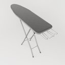 Ver imagem 2 de Tábua de Passar Roupas Dobrável Isabela com Tecido Térmico e Porta Ferro Prata