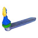 Ver imagem 2 de Incensário Régua Cigana em Resina 23 Cm - Selecione a Cor:azul Escura