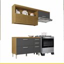 Ver imagem 2 de Cozinha 2 Peças 4 Portas 3 Gavetas Nesher Princesa Mdf